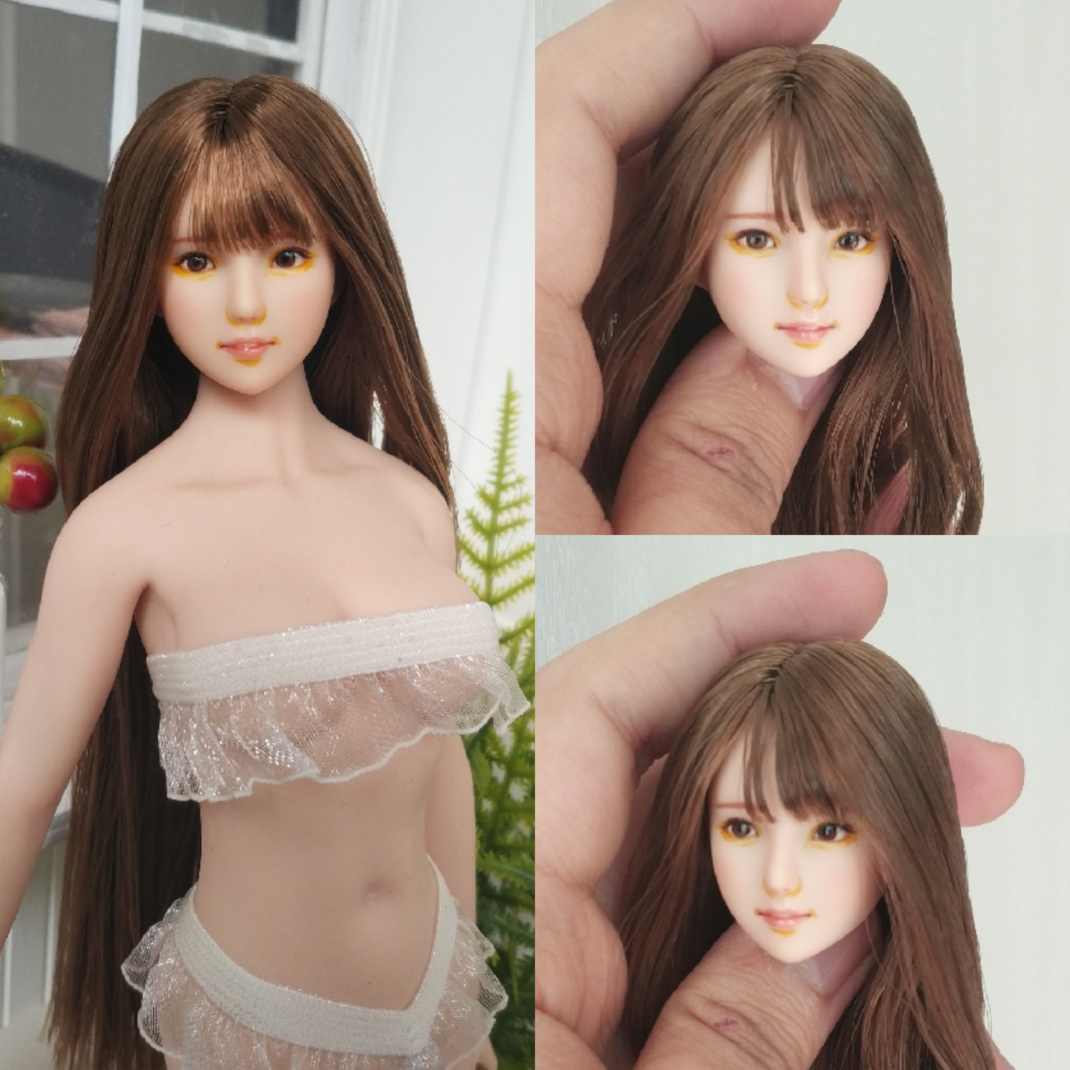 仿真人风obitsu预定头雕女兵人