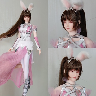 1/6游戏动漫卡通人物手办头雕可动硅胶人偶定制定做