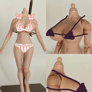 【定制】 1/6女素体大胸配件Worldbox可用tbleague包胶G罩杯