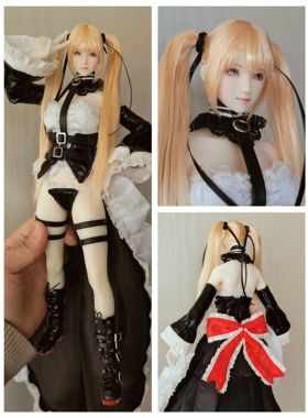 1/6死或生doa玛丽罗斯头雕女兵人可动人偶Ld素体展示