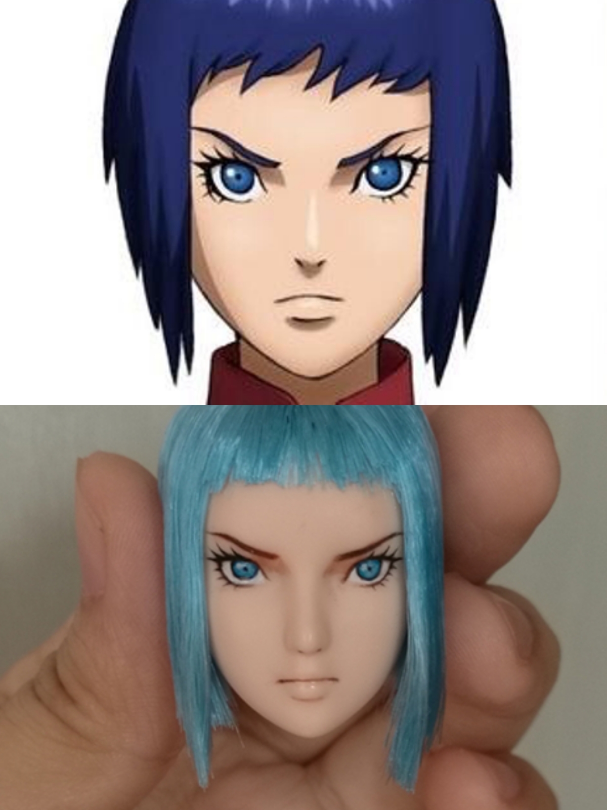 攻壳机动队草雉素子手办头雕兵人