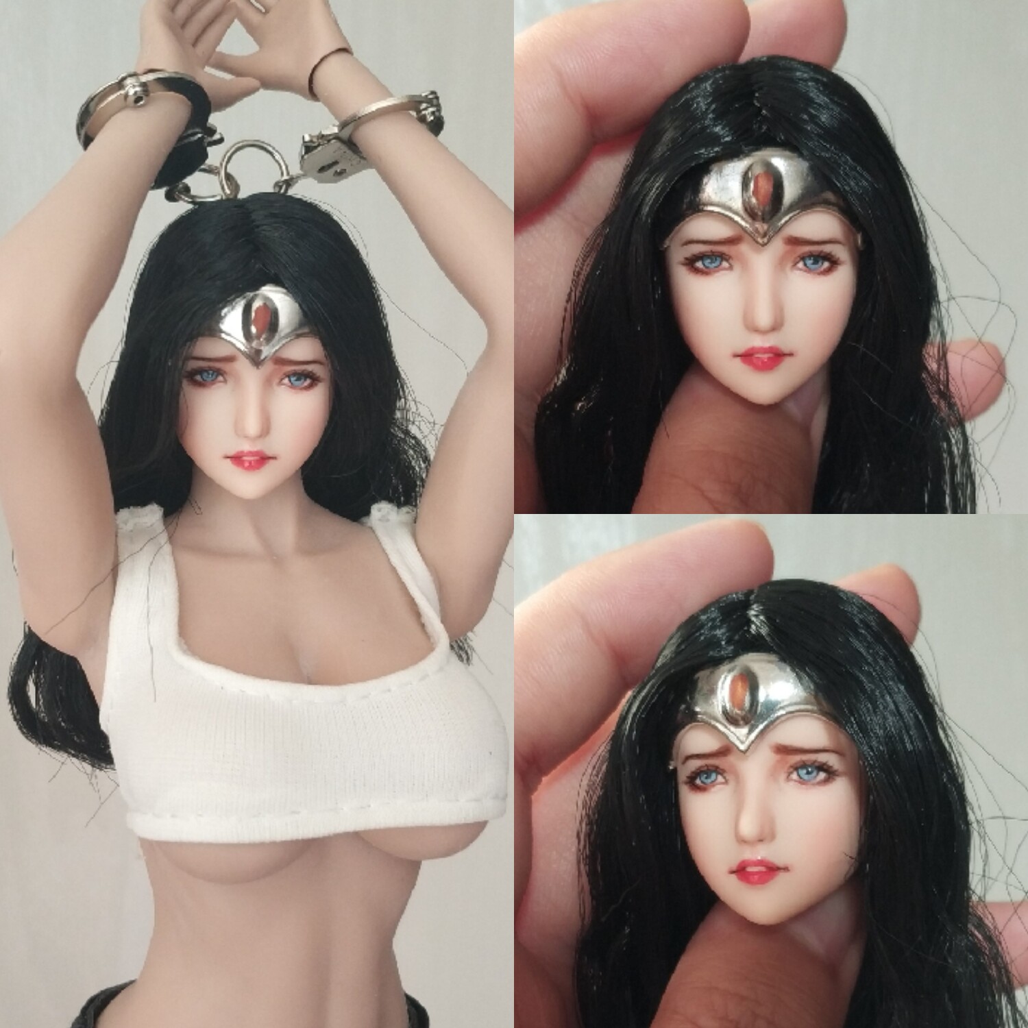 漫威dc 非hottoys 非ht 正义联盟 神奇女侠 ob头雕 可接包胶素体