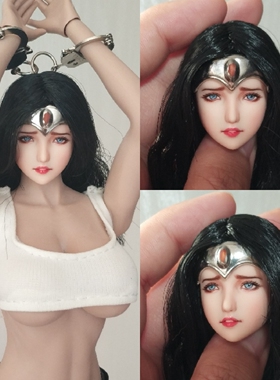 漫威dc 非hottoys 非ht 正义联盟 神奇女侠 ob头雕 可接包胶素体