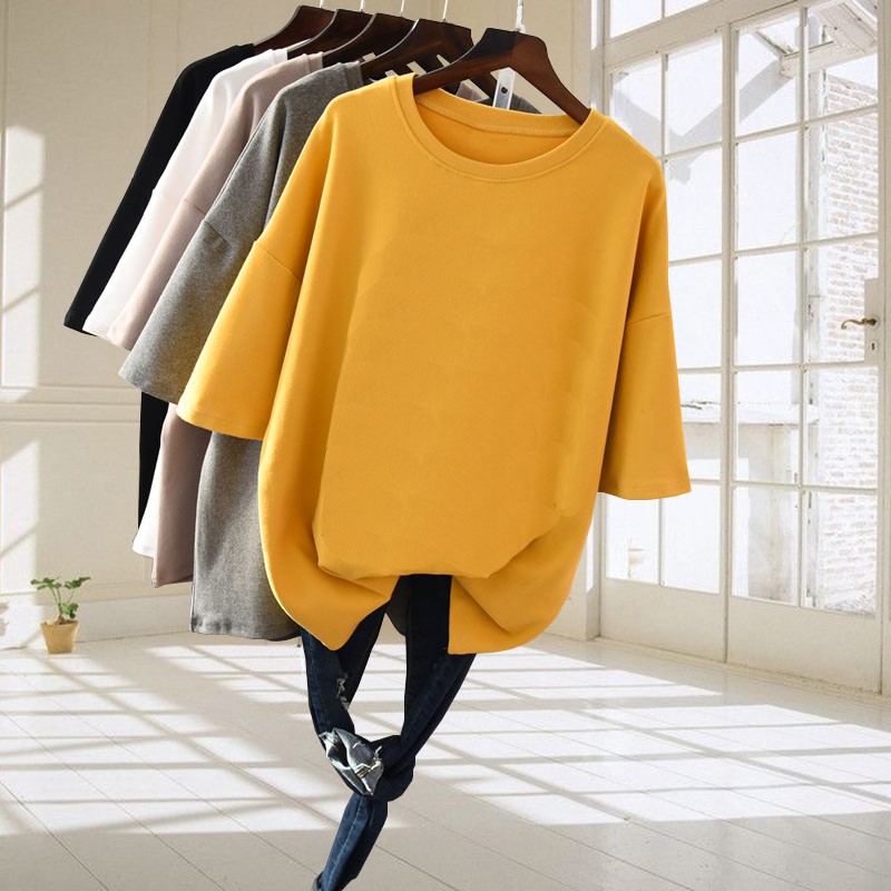 大码女装胖妹妹夏装2019新款上衣胖女人遮肚小衫宽松洋气打底衫潮|ruв категории Женская одежда, женской одежды - от Buy2taobao.com для оказания профессиональной услуги покупки агента Taobao