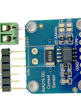 MCU-219 INA219 I2C 接口零漂移 双向电流／电源监控传感器模块