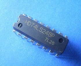 直插 74LS248 74LS248N HD74LS248P 解码器驱动器芯片 DIP-16