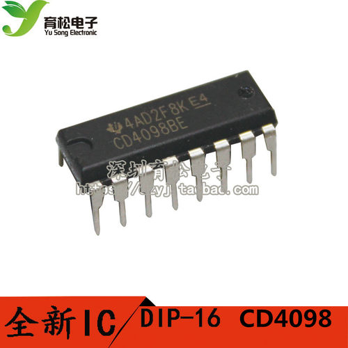 CD4098BE HCF4098BE HEF4098 DIP-16 多频振荡器