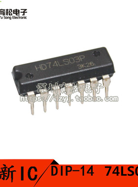74LS03 SN74LS03N 与非门 带开路集电极 DIP-14
