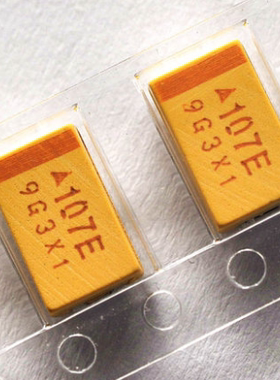 贴片钽电容 10v100uf 107A 100UF 10V 7343  D型   黄色