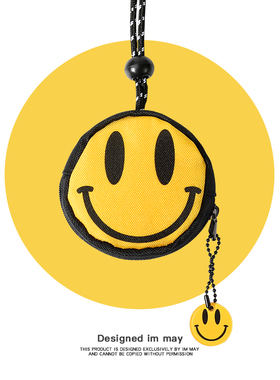 原创设计潮牌卡通车钥匙收纳包挂件ins零钱包小迷你耳机包挂脖式