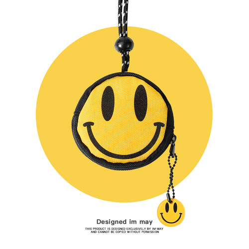 原创设计潮牌卡通车钥匙收纳包挂件ins零钱包小迷你耳机包挂脖式