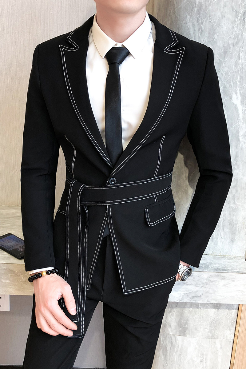 20年春季新款休闲西服西裤套装A328-2020-P175,男装西服套装,星座406
