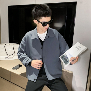 秋季新款社会小伙宽松外套男夹克简约轻熟A328-21722-P95控135图片