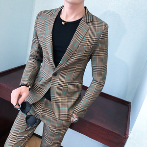 20年春季新款婚礼礼服结婚小西服西裤西装套装 A328-2022-P165图片