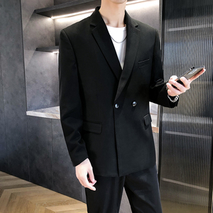 春季新款长袖休闲商务西装两粒扣西服上衣 A328-21022-P115 控145图片