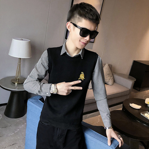 春秋季新款社会小伙拼接卫衣外套 A328-21031-P65图片