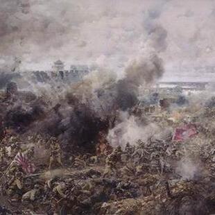 七七事变·卢沟桥油画电子版