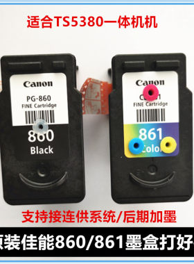 原装佳能TS5380墨盒连供打孔