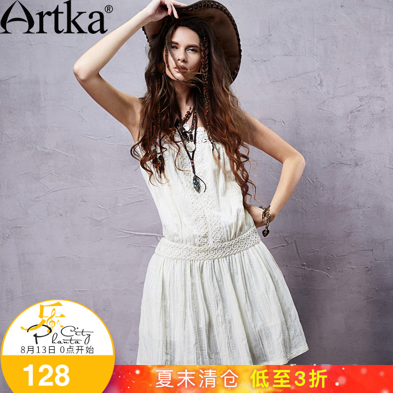Artka°¢¿¨ÏÄ×°Å®¸´¹ÅÓÅÑÅÊÕÑü°Ù´îÀÙË¿ÕäÖé°×ÎÞÐäÁ¬ÒÂȹLA15054X