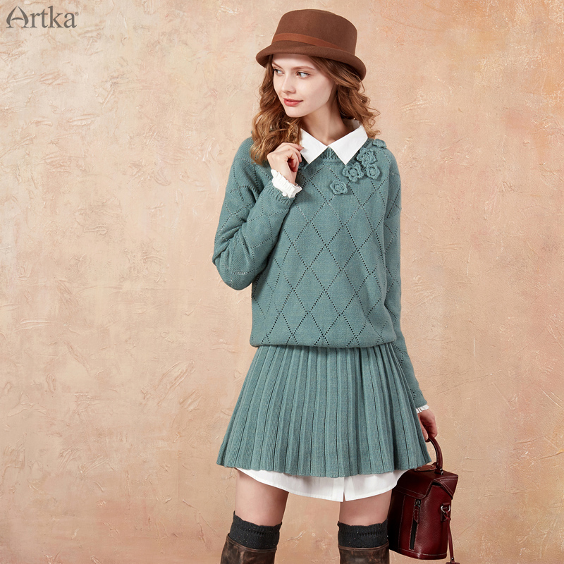 Artka°¢¿¨·¨Ê½Á¬ÒÂȹÇïпîŮëÒÂȹÕëÖ¯³¤Ðä°ÙñÞÁ¬ÒÂȹLB10276Q