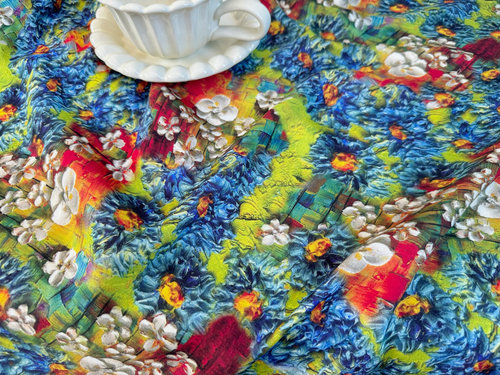 直播福利价满20包邮60支贡缎油画风系列婴童手工洛丽塔裙布料