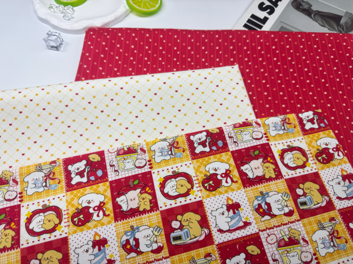 版权花色全棉8安帆布和府绸线条小狗星星包包桌布背带裤外套,纺织面料/辅料/配套,棉麻面料,淘宝优惠券,粉丝福利购,淘宝优惠卷