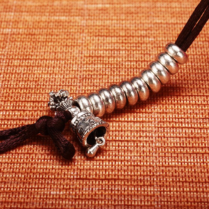 藏式铜鎏金鎏计银记家用数随身器配饰DIY手工金刚铃杵吊坠配件