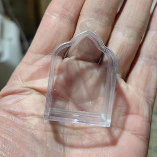 3.3cm 男女随身2寸佛像透明外壳5 亚克力吊坠嘎乌装 饰盒可装