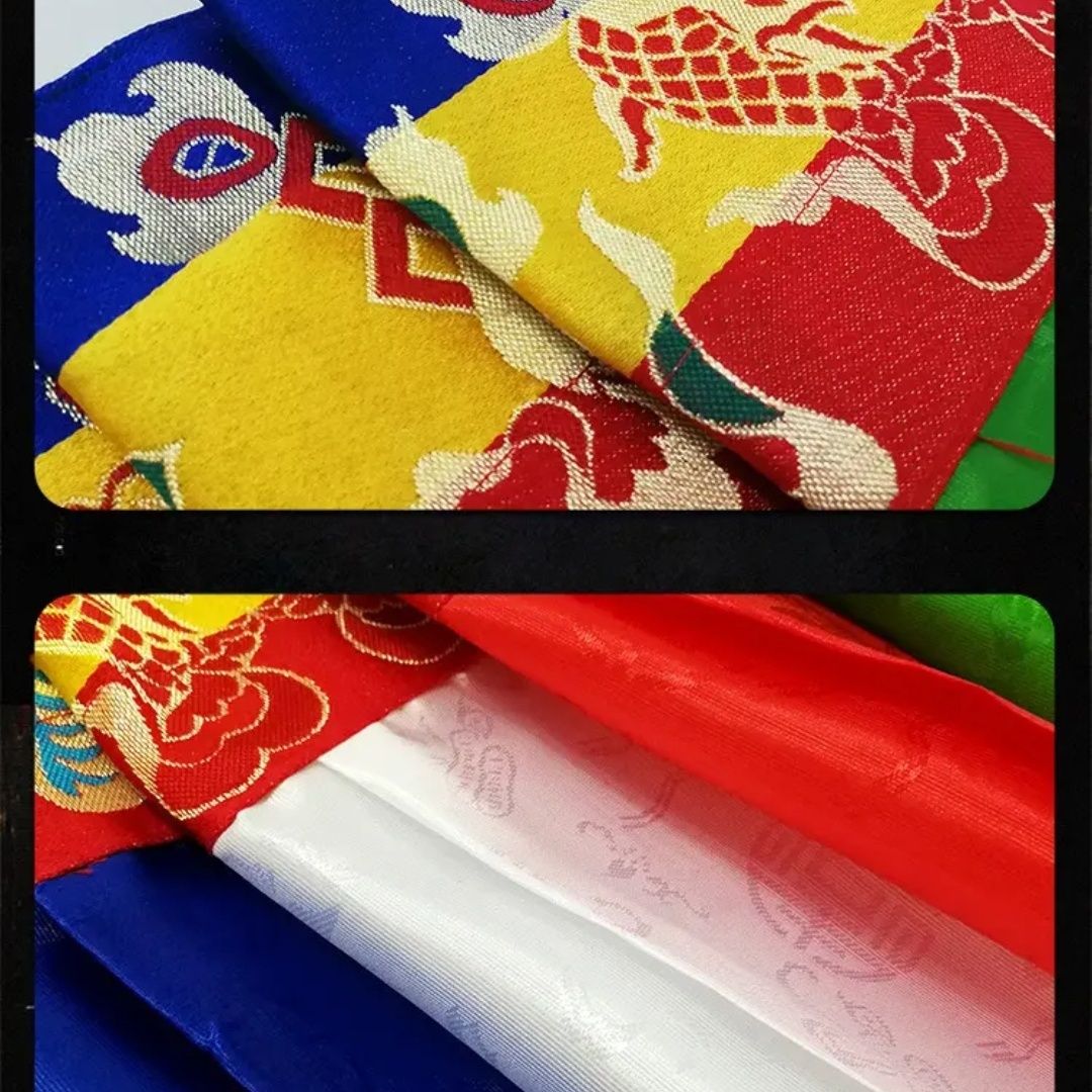 460*30cm佛堂装饰帷幔墙裙桌围五彩帷幔彩色围帘普玛佛龛墙围