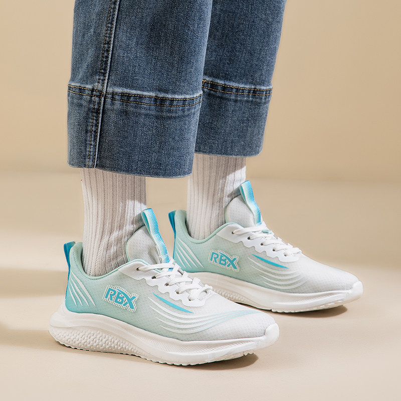 人本超软时尚百搭运动鞋女2025春夏新款网面透气鞋减震潮流跑步鞋