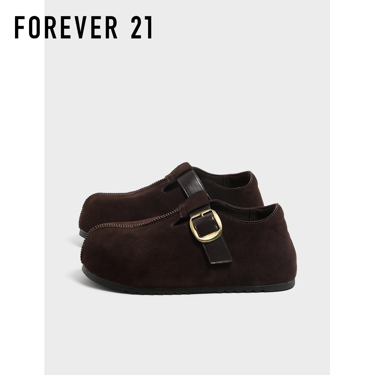 F21丑萌大头勃肯鞋女2025新款秋