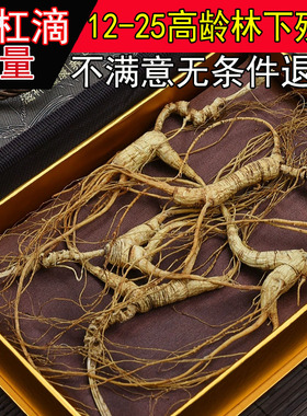 正宗人参长白山人参野山参林下参残参新货干货野生泡酒打粉切片