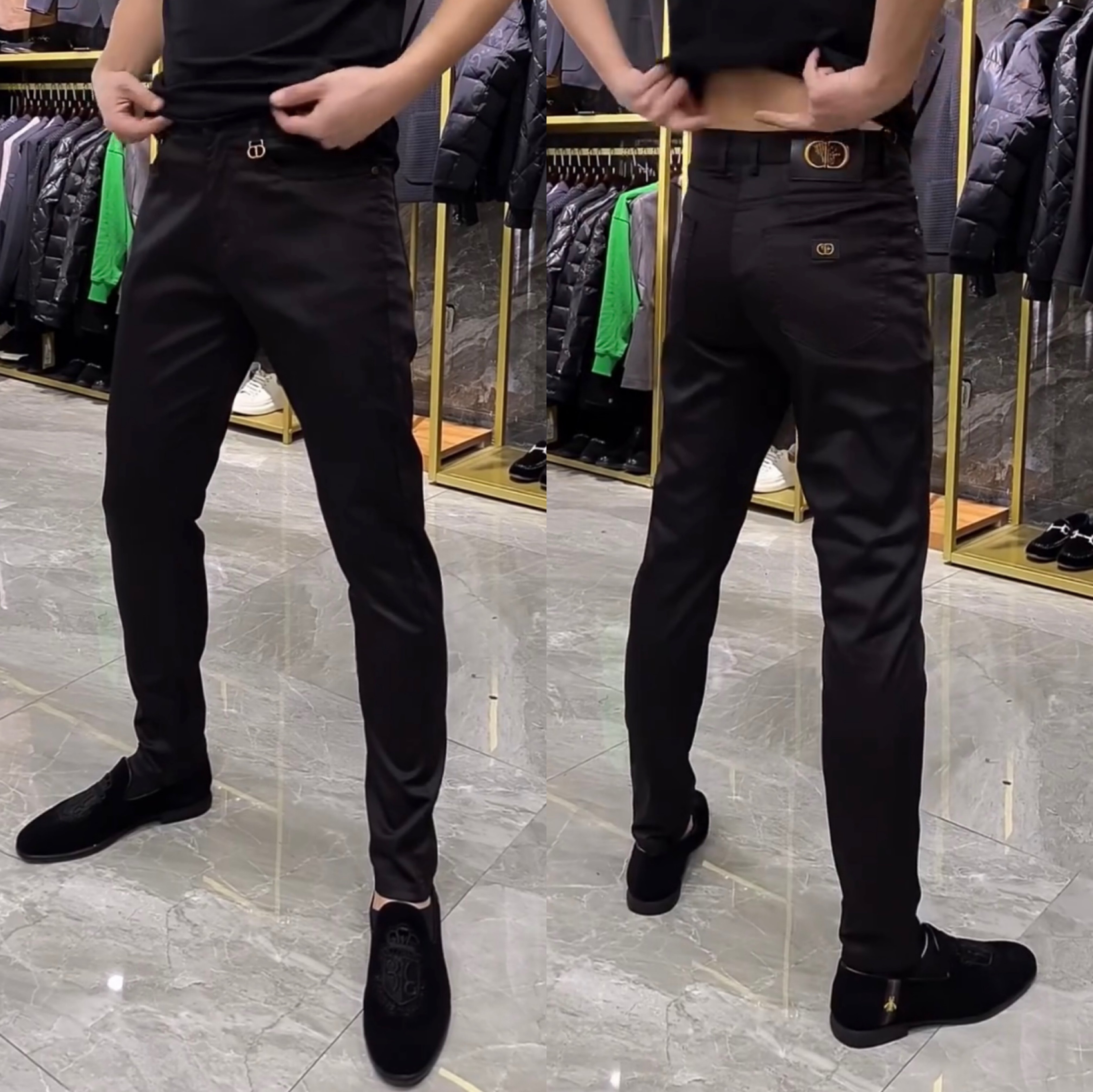 1520春夏黑色男士新款高腰修身直筒西裤百搭正装欧货商务休闲裤男