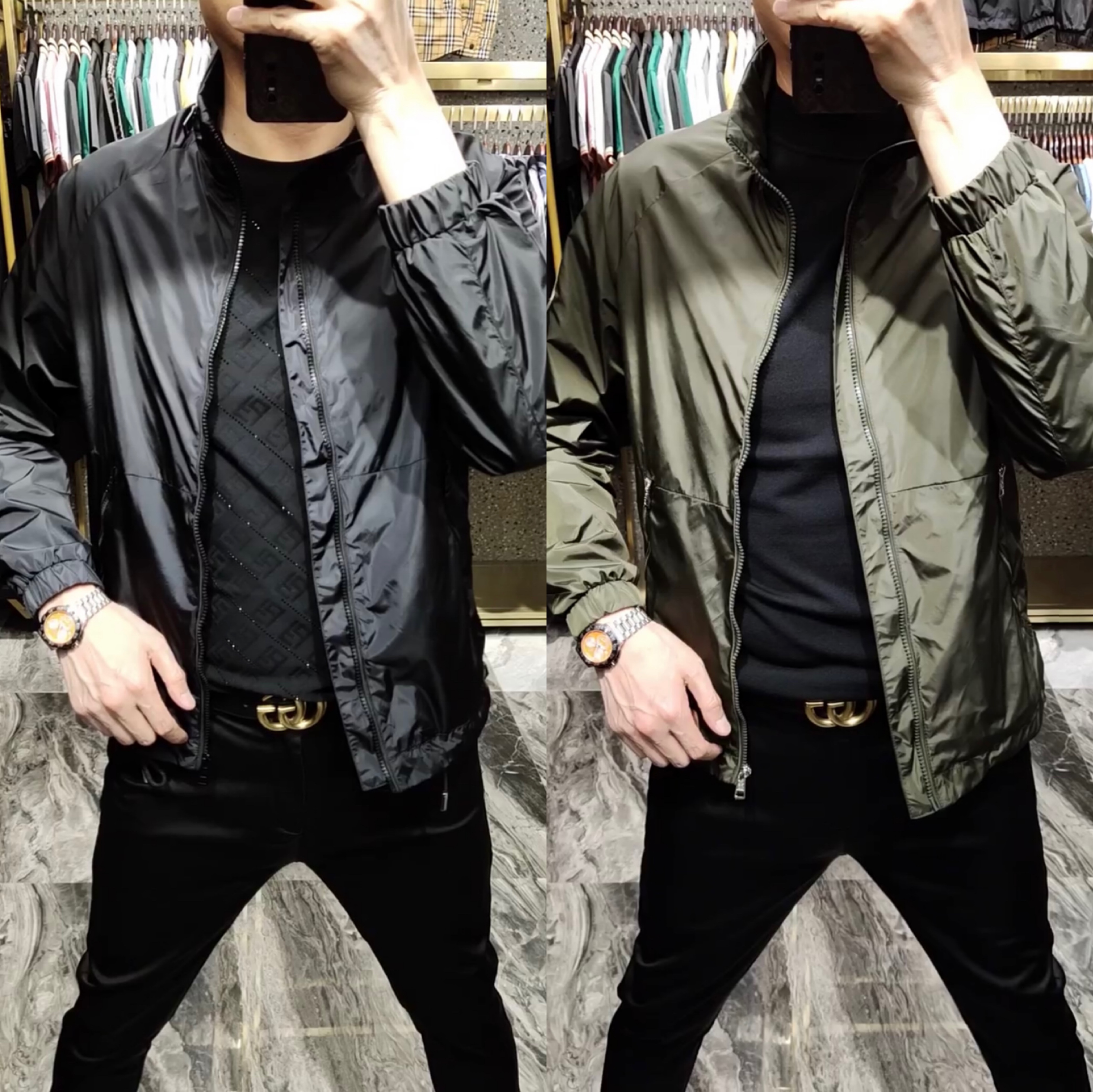 简单款男士商务上衣外套春秋夹克