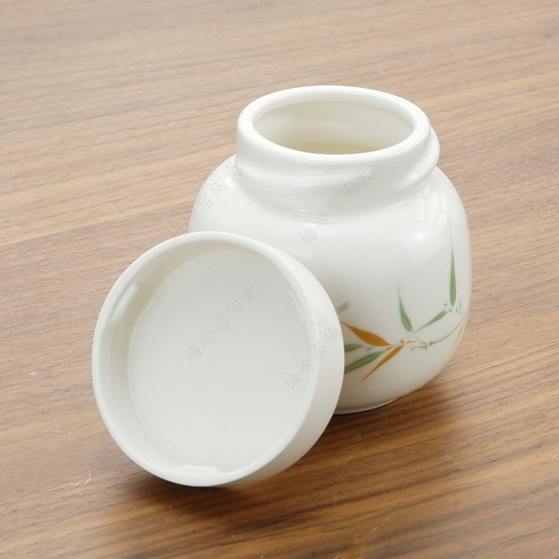 陶瓷多款中药粉蜂蜜瓶定制膏方罐