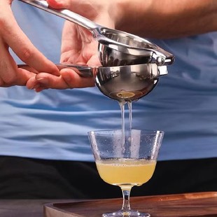 吧台专用柠檬夹手动榨汁器大号不锈钢柠檬片夹压汁器加厚橙子夹