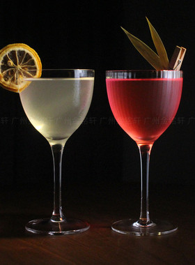 尼克诺拉杯高脚鸡尾酒杯水晶玻璃古典调酒香槟杯 Nick&Nora glass