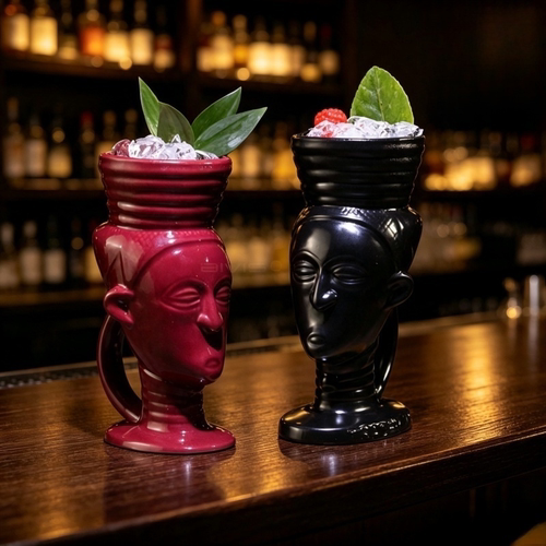美式提基艺术鸡尾酒杯氛围调酒杯