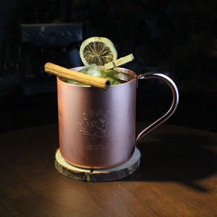 莫斯科骡子杯铜杯调酒驴子杯带把手鸡尾酒杯304不锈钢Moscow Mulu