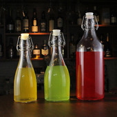 鸡尾酒预调酒瓶卡扣瓶密封瓶吧台用具糖浆瓶带扣酿酒瓶果汁瓶扎壶