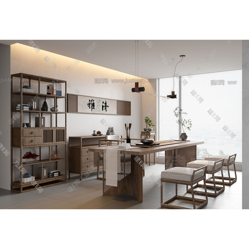 新中式实木茶桌客厅茶台实木茶桌可定制泡茶台功夫茶台茶桌椅组合