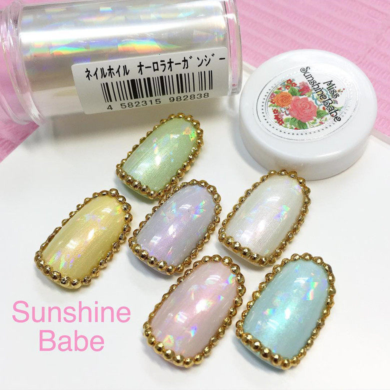 日本进口Sunshine Babe 星空转印贴纸美甲贴指甲饰品