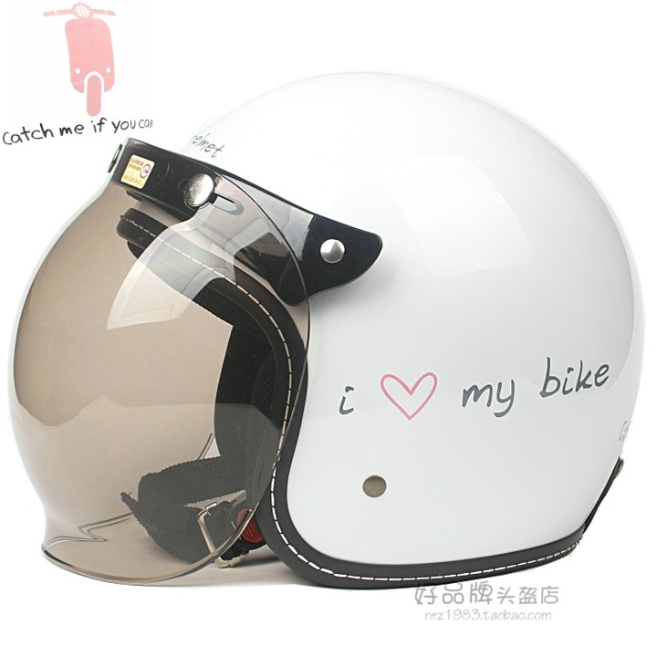 台湾evo机车白电动哈雷摩托车复古头盔男女安全帽防晒保暖冬季