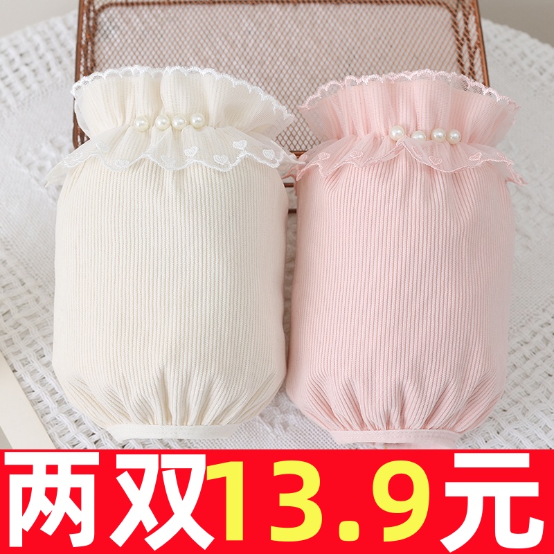 新款秋冬季袖套女短款高颜值防污工作护袖学生上班羽绒服防脏套袖