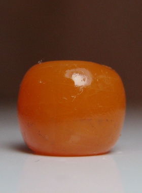 老南红桶珠橙红色10×8mm