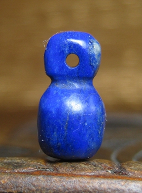 高蓝老青金石璎珞珠8×151mm