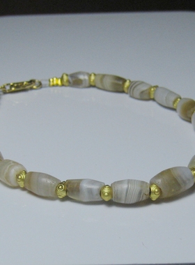 4000年巴克特里亚老缠丝玛瑙串