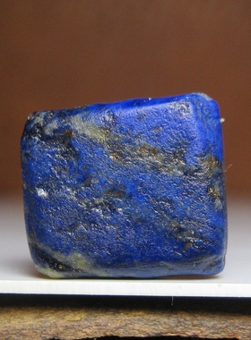 高蓝老青金石方板珠14×12.5mm