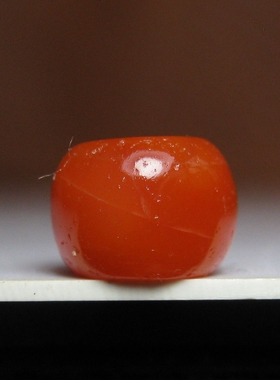 老南红桶珠8×6mm樱桃红