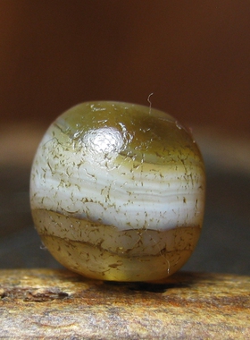 老双色缠丝药师玛瑙珠8.5×8.5mm